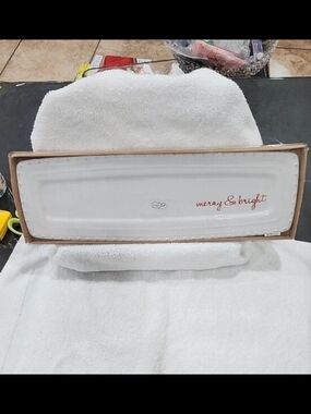 Mud Pie Ceramic Christmas Serving Tray